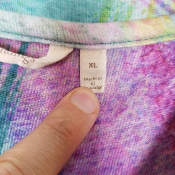 Soft Surroundings Women Dale Tunic Top Sz XL Artsy Multicolor Long Sleeve Boho - Picture 8 of 8